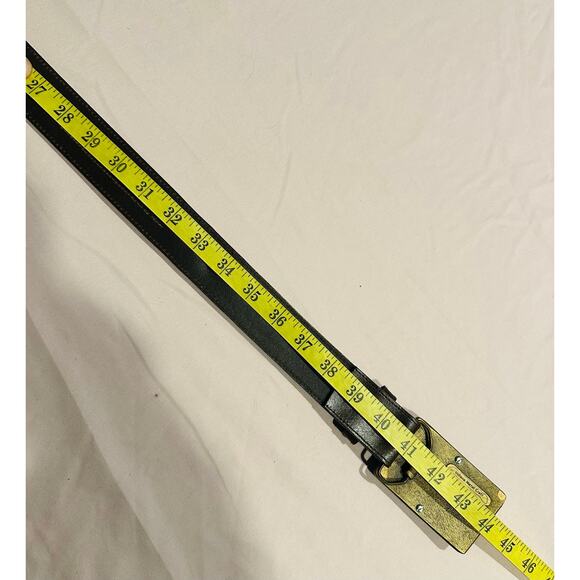 Nocona Belt Men 36 Brown Leather Western Cowboy Rodeo Silver/Gold Accent Aztec - Picture 6 of 15